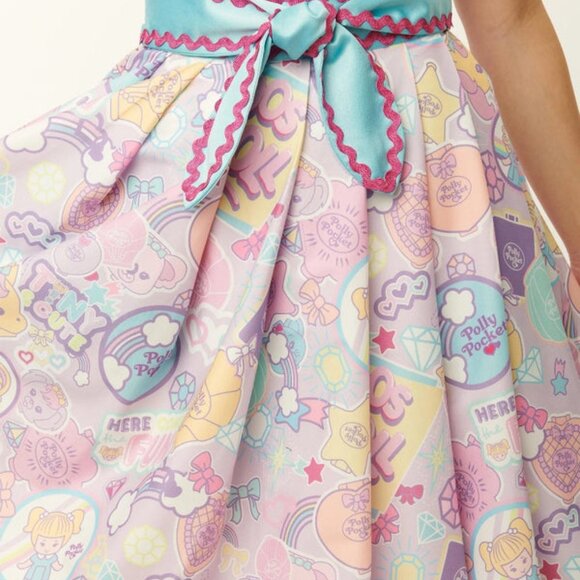 Unique Vintage Polly Pocket Berrie Print Swing Skirt Size L HTF - Picture 6 of 6